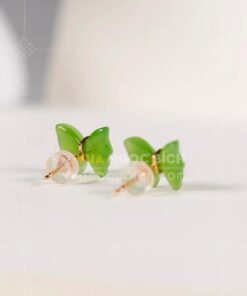 Bông Tai Bướm Ngọc Bích (VNB-BT970) 15 Bông Tai Bướm Ngọc Bích (VNB-BT970)