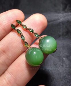 Bông Tai Ngọc Bích Bi 10mm VVIP (VNB-BT946)