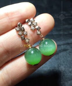 Bông Tai Ngọc Bích Bi 10mm VVIP (VNB-BT946)