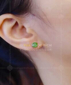 Bông Tai Ngọc Bích Nephrite Jade (VNB-BT945)