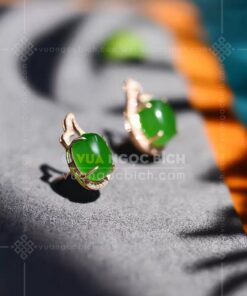 Bông Tai Ngọc Bích Nữ (VNB-BT972) 14 Bông Tai Ngọc Bích Nữ (VNB-BT972)