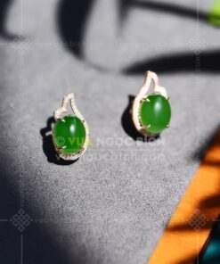 Bông Tai Ngọc Bích Nữ (VNB-BT972) 13 Bông Tai Ngọc Bích Nữ (VNB-BT972)