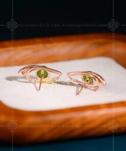 Bông Tai Vàng 14k Ngọc Bích (VNB-BT900)