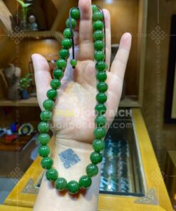 Chuỗi Cổ Ngọc Bích 12mm VIP (VNB-CC026)