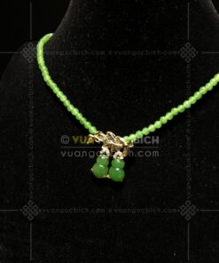 Chuỗi Cổ Ngọc Bích 5mm Mix Mặt Dây Hồ Lô Ngọc Bích (VNB-CC928)