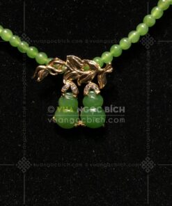 Chuỗi Cổ Ngọc Bích 5mm Mix Mặt Dây Hồ Lô Ngọc Bích (VNB-CC928)