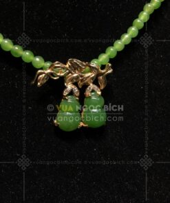 Chuỗi Cổ Ngọc Bích 5mm Mix Mặt Dây Hồ Lô Ngọc Bích (VNB-CC928)