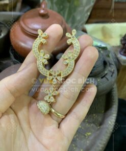 Chuỗi Cổ Ngọc Bích 8mm Mix Khoá Vàng 18k Mix Kim Cương VVIP (VNB-CC959) 55 Chuỗi Cổ Ngọc Bích 8mm Mix Khoá Vàng 18k Mix Kim Cương VVIP (VNB-CC959)