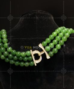 Chuỗi Cổ Ngọc Bích 8mm Mix Khoá Vàng 18k Mix Kim Cương VVIP (VNB-CC959) 42 Chuỗi Cổ Ngọc Bích 8mm Mix Khoá Vàng 18k Mix Kim Cương VVIP (VNB-CC959)