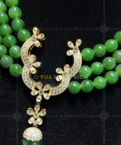 Chuỗi Cổ Ngọc Bích 8mm Mix Khoá Vàng 18k Mix Kim Cương VVIP (VNB-CC959) 39 Chuỗi Cổ Ngọc Bích 8mm Mix Khoá Vàng 18k Mix Kim Cương VVIP (VNB-CC959)