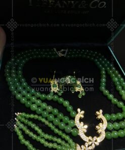 Chuỗi Cổ Ngọc Bích 8mm Mix Khoá Vàng 18k Mix Kim Cương VVIP (VNB-CC959) 64 Chuỗi Cổ Ngọc Bích 8mm Mix Khoá Vàng 18k Mix Kim Cương VVIP (VNB-CC959) 8