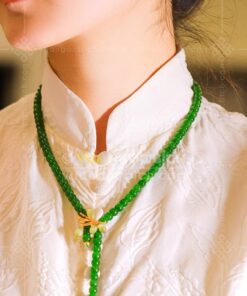 Các Mẫu Chuỗi Hạt Đeo Cổ Ngọc Bích Nephrite Jade