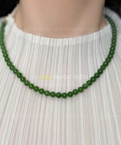 Các Mẫu Chuỗi Hạt Đeo Cổ Ngọc Bích Nephrite Jade