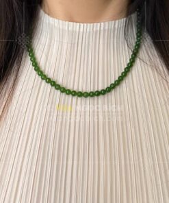 Các Mẫu Chuỗi Hạt Đeo Cổ Ngọc Bích Nephrite Jade