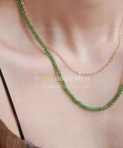Các Mẫu Chuỗi Hạt Đeo Cổ Ngọc Bích Nephrite Jade