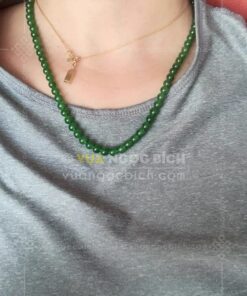 Các Mẫu Chuỗi Hạt Đeo Cổ Ngọc Bích Nephrite Jade