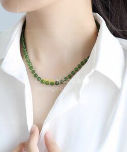 Các Mẫu Chuỗi Hạt Đeo Cổ Ngọc Bích Nephrite Jade