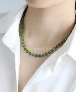 Các Mẫu Chuỗi Hạt Đeo Cổ Ngọc Bích Nephrite Jade