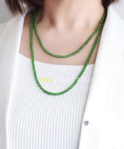 Các Mẫu Chuỗi Hạt Đeo Cổ Ngọc Bích Nephrite Jade