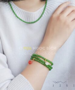 Các Mẫu Chuỗi Hạt Đeo Cổ Ngọc Bích Nephrite Jade