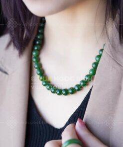 Các Mẫu Chuỗi Hạt Đeo Cổ Ngọc Bích Nephrite Jade