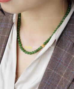 Các Mẫu Chuỗi Hạt Đeo Cổ Ngọc Bích Nephrite Jade