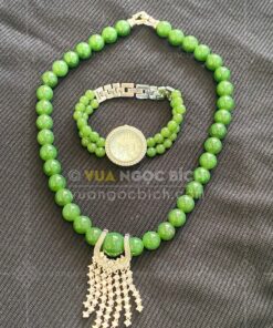 Các Mẫu Chuỗi Hạt Đeo Cổ Ngọc Bích Nephrite Jade
