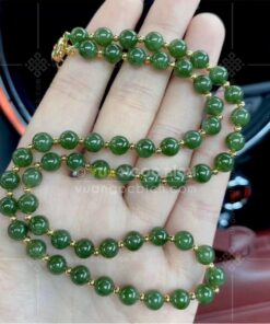 Các Mẫu Chuỗi Hạt Đeo Cổ Ngọc Bích Nephrite Jade