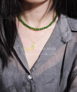 Các Mẫu Chuỗi Hạt Đeo Cổ Ngọc Bích Nephrite Jade