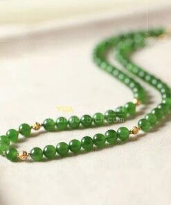 Các Mẫu Chuỗi Hạt Đeo Cổ Ngọc Bích Nephrite Jade