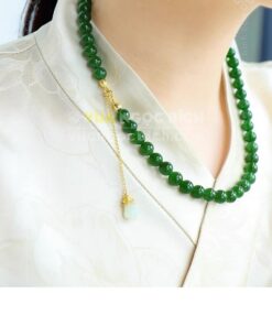 Các Mẫu Chuỗi Hạt Đeo Cổ Ngọc Bích Nephrite Jade
