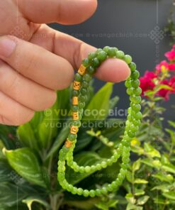 Chuỗi Vòng Tay Ngọc Bích 6mm Mix Charm Vàng 24k VVIP (VNB-VT329-4) 64 Chuỗi Vòng Tay Ngọc Bích 6mm Mix Charm Vàng 24k VVIP (VNB-VT329-4) 25