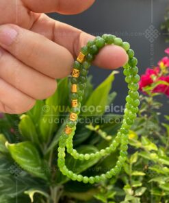 Chuỗi Vòng Tay Ngọc Bích 6mm Mix Charm Vàng 24k VVIP (VNB-VT329-4) 63 Chuỗi Vòng Tay Ngọc Bích 6mm Mix Charm Vàng 24k VVIP (VNB-VT329-4) 24