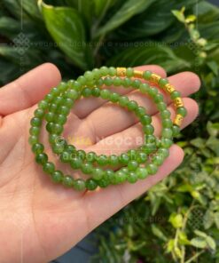 Chuỗi Vòng Tay Ngọc Bích 6mm Mix Charm Vàng 24k VVIP (VNB-VT329-4) 51 Chuỗi Vòng Tay Ngọc Bích 6mm Mix Charm Vàng 24k VVIP (VNB-VT329-4) 12