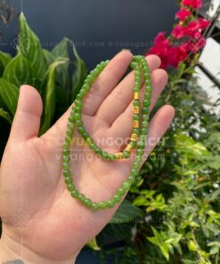 Chuỗi Vòng Tay Ngọc Bích 6mm Mix Charm Vàng 24k VVIP (VNB-VT329-4) 71 Chuỗi Vòng Tay Ngọc Bích 6mm Mix Charm Vàng 24k VVIP (VNB-VT329-4) 32