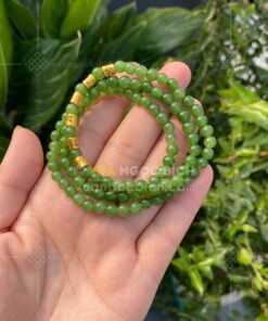 Chuỗi Vòng Tay Ngọc Bích 6mm Mix Charm Vàng 24k VVIP (VNB-VT329-4) 56 Chuỗi Vòng Tay Ngọc Bích 6mm Mix Charm Vàng 24k VVIP (VNB-VT329-4) 17