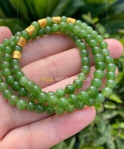 Chuỗi Vòng Tay Ngọc Bích 6mm Mix Charm Vàng 24k VVIP (VNB-VT329-4) 50 Chuỗi Vòng Tay Ngọc Bích 6mm Mix Charm Vàng 24k VVIP (VNB-VT329-4) 11