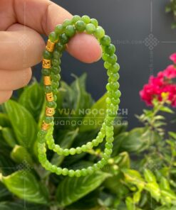 Chuỗi Vòng Tay Ngọc Bích 6mm Mix Charm Vàng 24k VVIP (VNB-VT329-4) 48 Chuỗi Vòng Tay Ngọc Bích 6mm Mix Charm Vàng 24k VVIP (VNB-VT329-4) 9