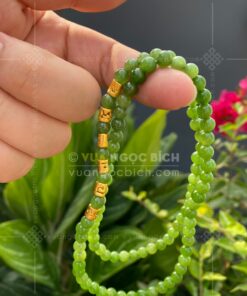 Chuỗi Vòng Tay Ngọc Bích 6mm Mix Charm Vàng 24k VVIP (VNB-VT329-4) 45 Chuỗi Vòng Tay Ngọc Bích 6mm Mix Charm Vàng 24k VVIP (VNB-VT329-4) 6