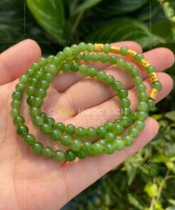 Chuỗi Vòng Tay Ngọc Bích 6mm Mix Charm Vàng 24k VVIP (VNB-VT329-4) 42 Chuỗi Vòng Tay Ngọc Bích 6mm Mix Charm Vàng 24k VVIP (VNB-VT329-4) 3