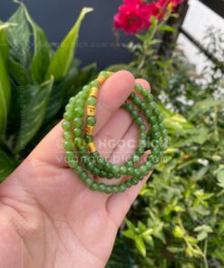 Chuỗi Vòng Tay Ngọc Bích 6mm Mix Charm Vàng 24k VVIP (VNB-VT329-4) 69 Chuỗi Vòng Tay Ngọc Bích 6mm Mix Charm Vàng 24k VVIP (VNB-VT329-4) 30