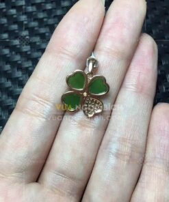 Mặt Dây Cỏ Bốn Lá Ngọc Bích (VNB-MD939)