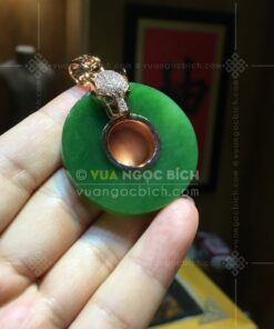 Mặt Dây Đồng Điếu Ngọc Bích Móc Con Báo (VNB-MD490)