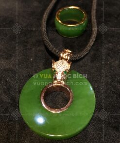 Mặt Dây Đồng Điếu Ngọc Bích Móc Con Báo (VNB-MD490)