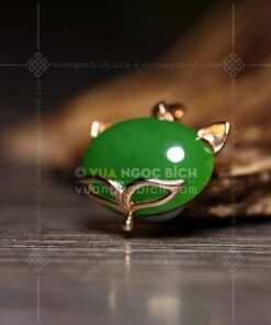 Mặt Dây Hồ Ly Ngọc Bích (VNB-MD985)