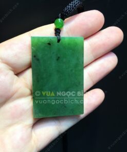 Mặt Dây Ngọc Bích Chạm Khắc Tên (VNB-MD801)