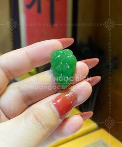 Mặt Dây Ngọc Bích Chiếc Lá 25mm VIP (VNB-MD508-1)