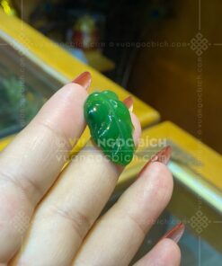 Mặt Dây Ngọc Bích Chiếc Lá 25mm VIP (VNB-MD508-1)