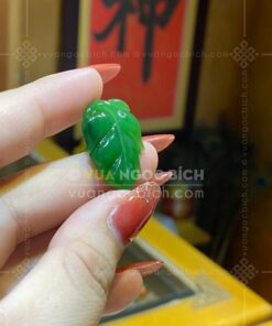 Mặt Dây Ngọc Bích Chiếc Lá 25mm VIP (VNB-MD508-1)