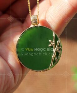 Mặt Dây Ngọc Bích Nữ (VNB-MD937) 14 Mặt Dây Ngọc Bích Nữ (VNB-MD937)